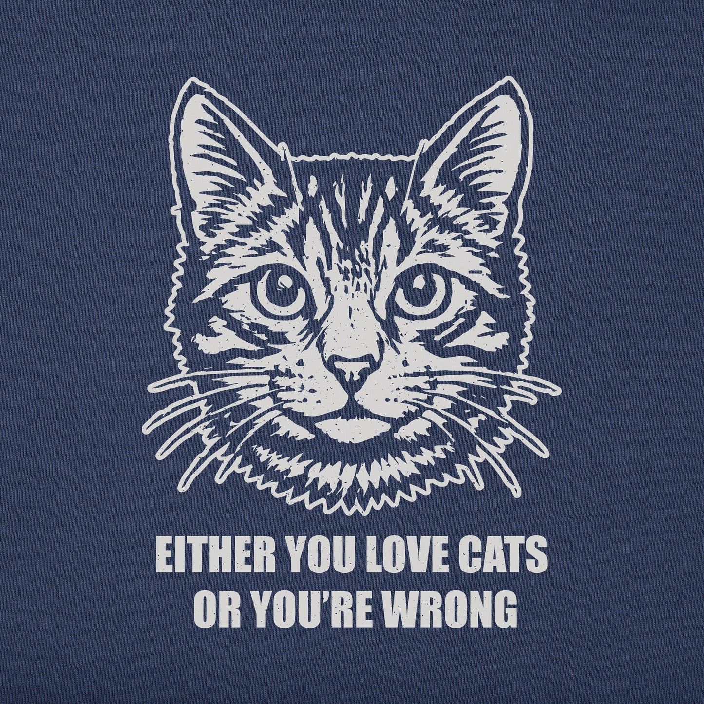 Men's Bert's Love Cats Tabby Short Sleeve Crusher Tee