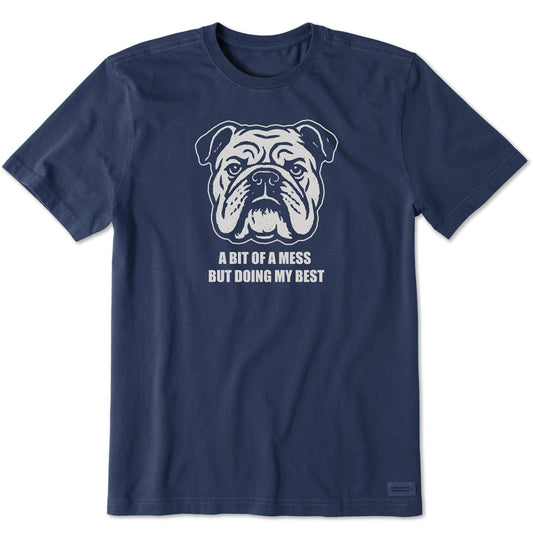 Men's Bert's Bit of a Mess Bulldog Short Sleeve Crusher Tee