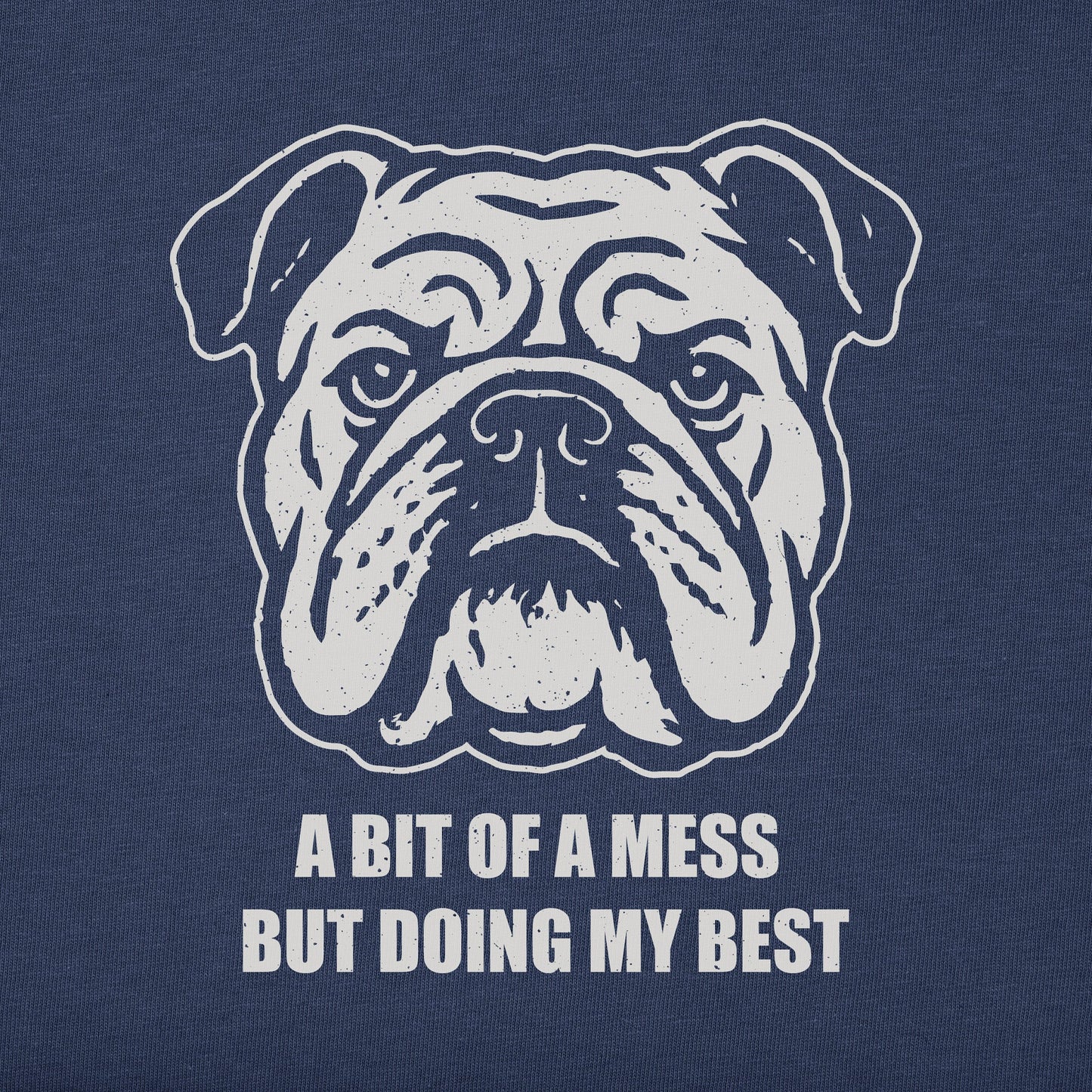 Men's Bert's Bit of a Mess Bulldog Short Sleeve Crusher Tee