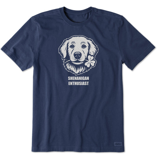 Men's Bert's Shenanigan Enthusiast Golden Short Sleeve Crusher Tee