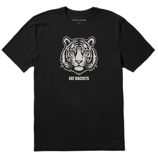 Men's Bert's Eat Racists Tiger Short Sleeve Crusher Tee