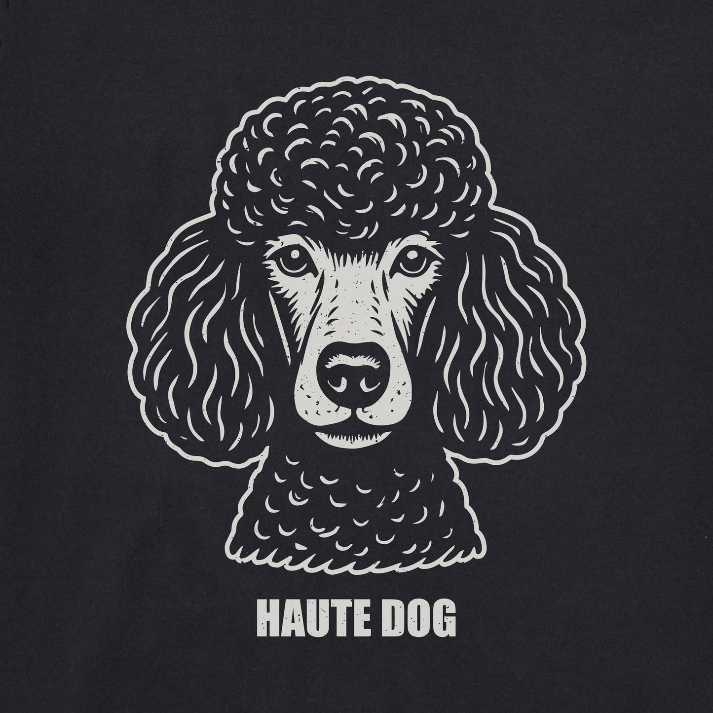 Men's Bert's Haute Dog Poodle Short Sleeve Crusher Tee
