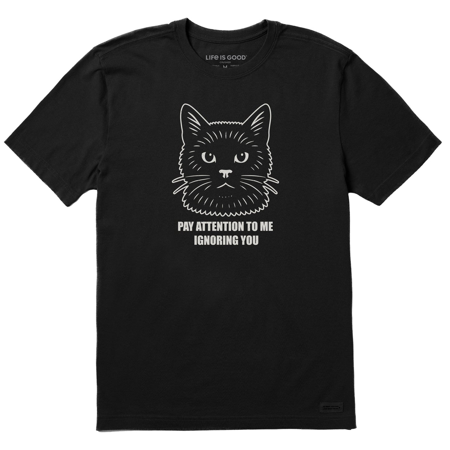 Men's Bert's Ignore You Cat Short Sleeve Crusher Tee