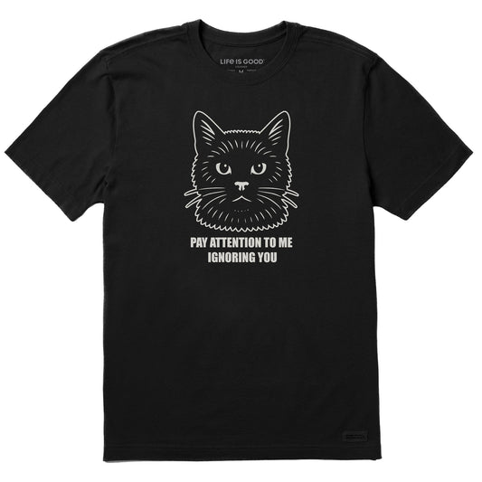 Men's Bert's Ignore You Cat Short Sleeve Crusher Tee