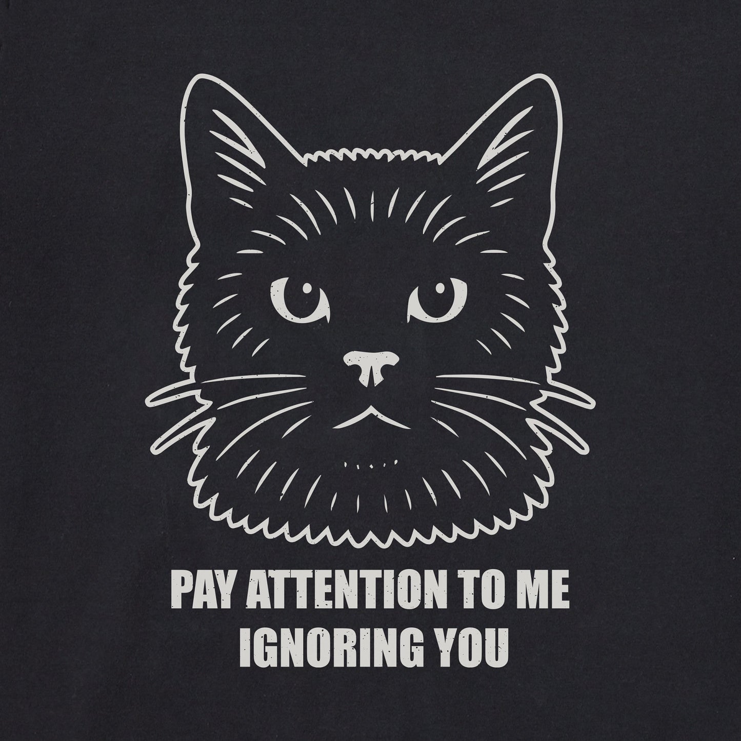 Men's Bert's Ignore You Cat Short Sleeve Crusher Tee