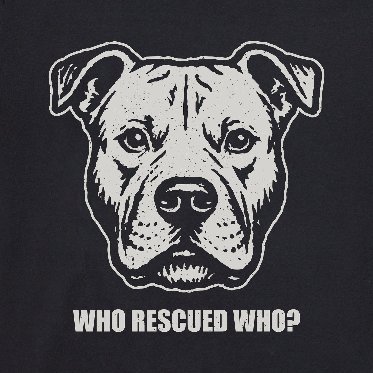 Men's Bert's Who Rescued Who Pit Short Sleeve Crusher Tee