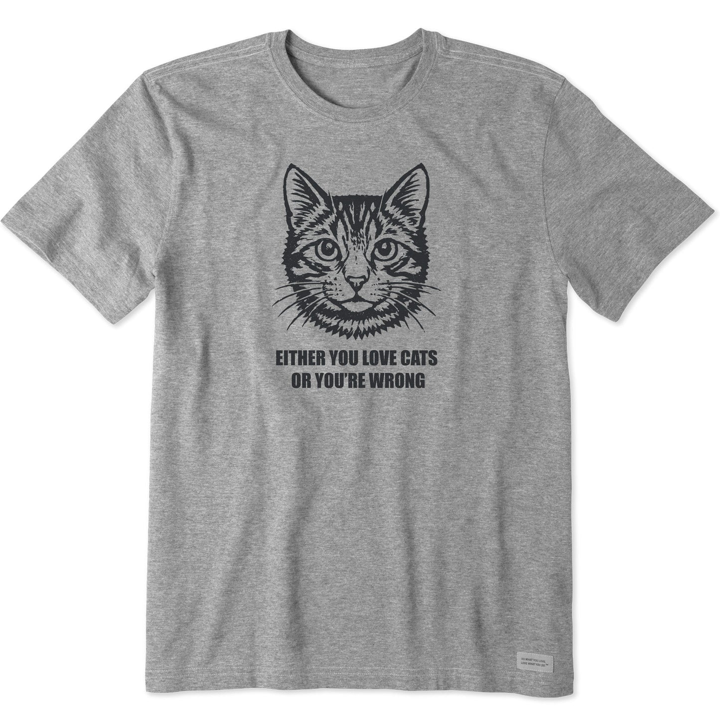 Men's Bert's Love Cats Tabby Short Sleeve Crusher Tee