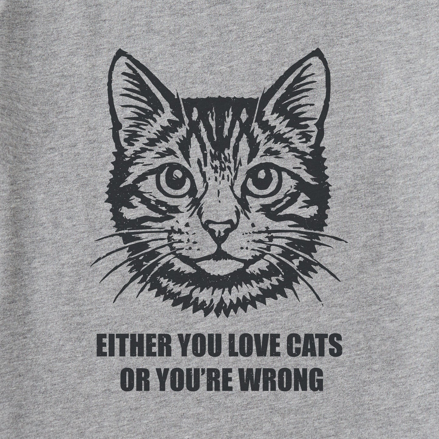 Men's Bert's Love Cats Tabby Short Sleeve Crusher Tee