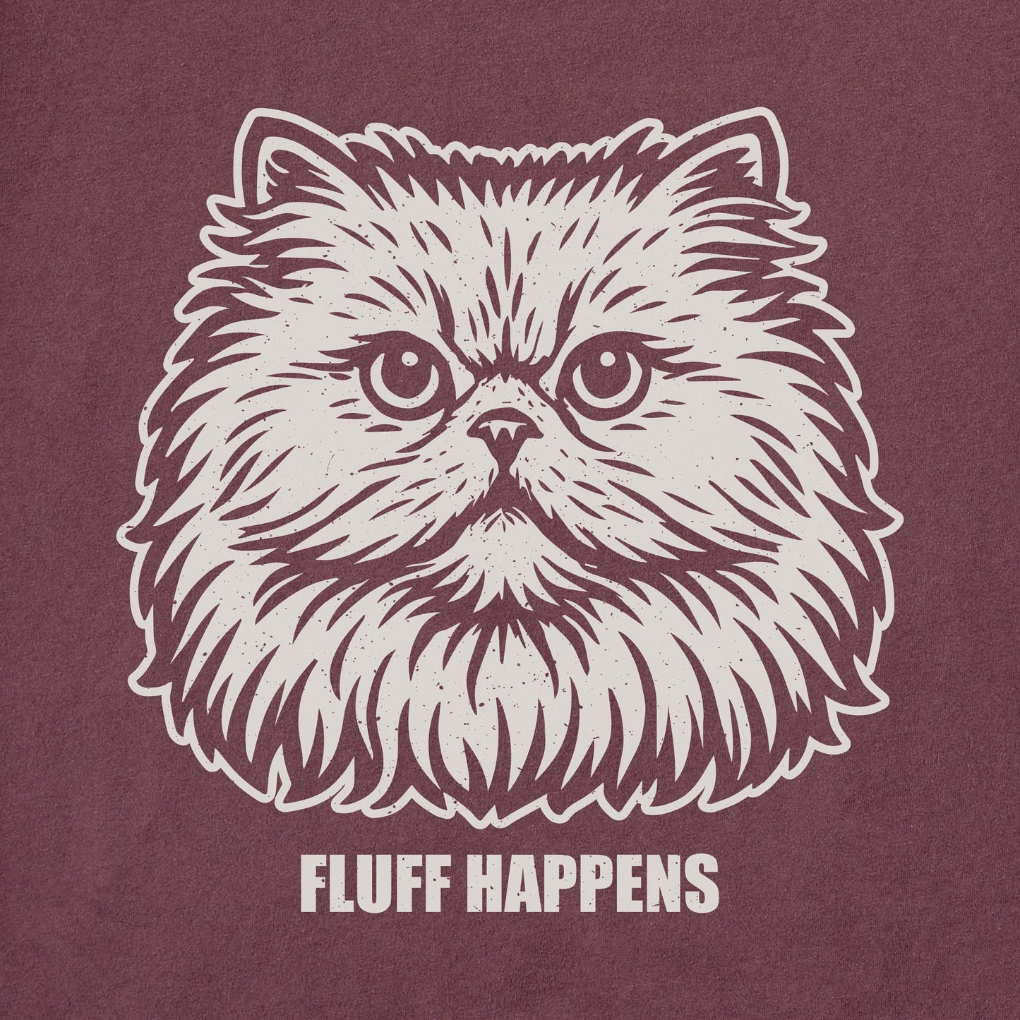 Men's Bert's Fluff Happens Persian Short Sleeve Crusher Tee