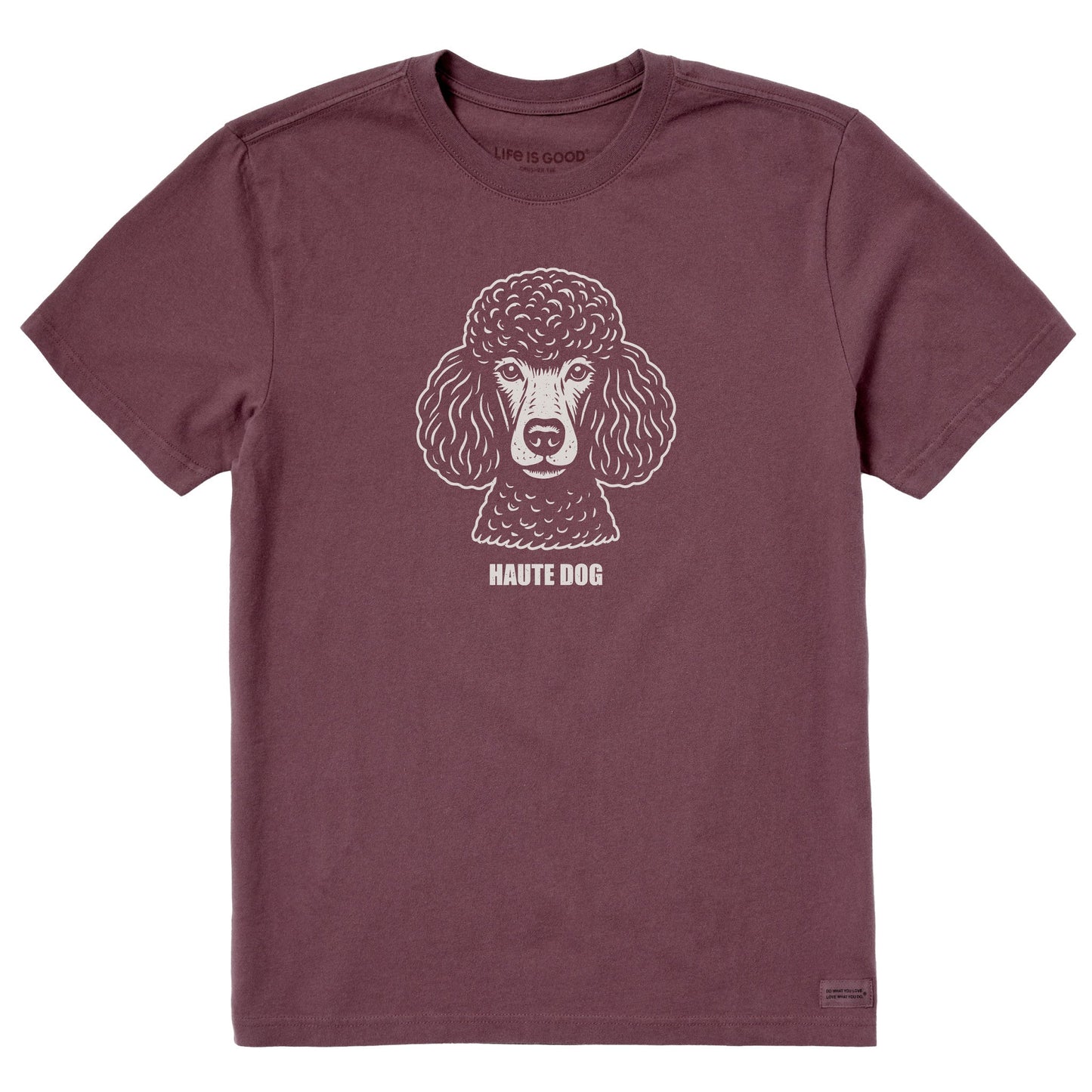 Men's Bert's Haute Dog Poodle Short Sleeve Crusher Tee