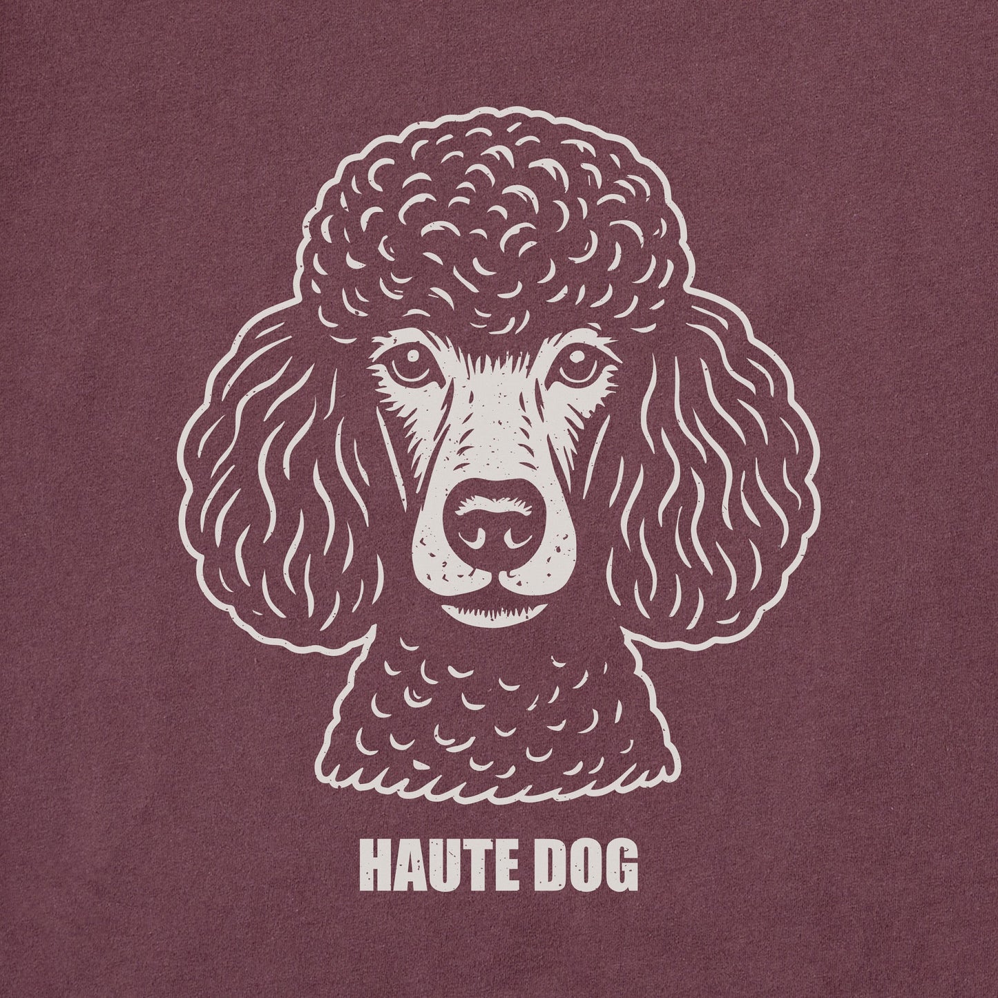 Men's Bert's Haute Dog Poodle Short Sleeve Crusher Tee