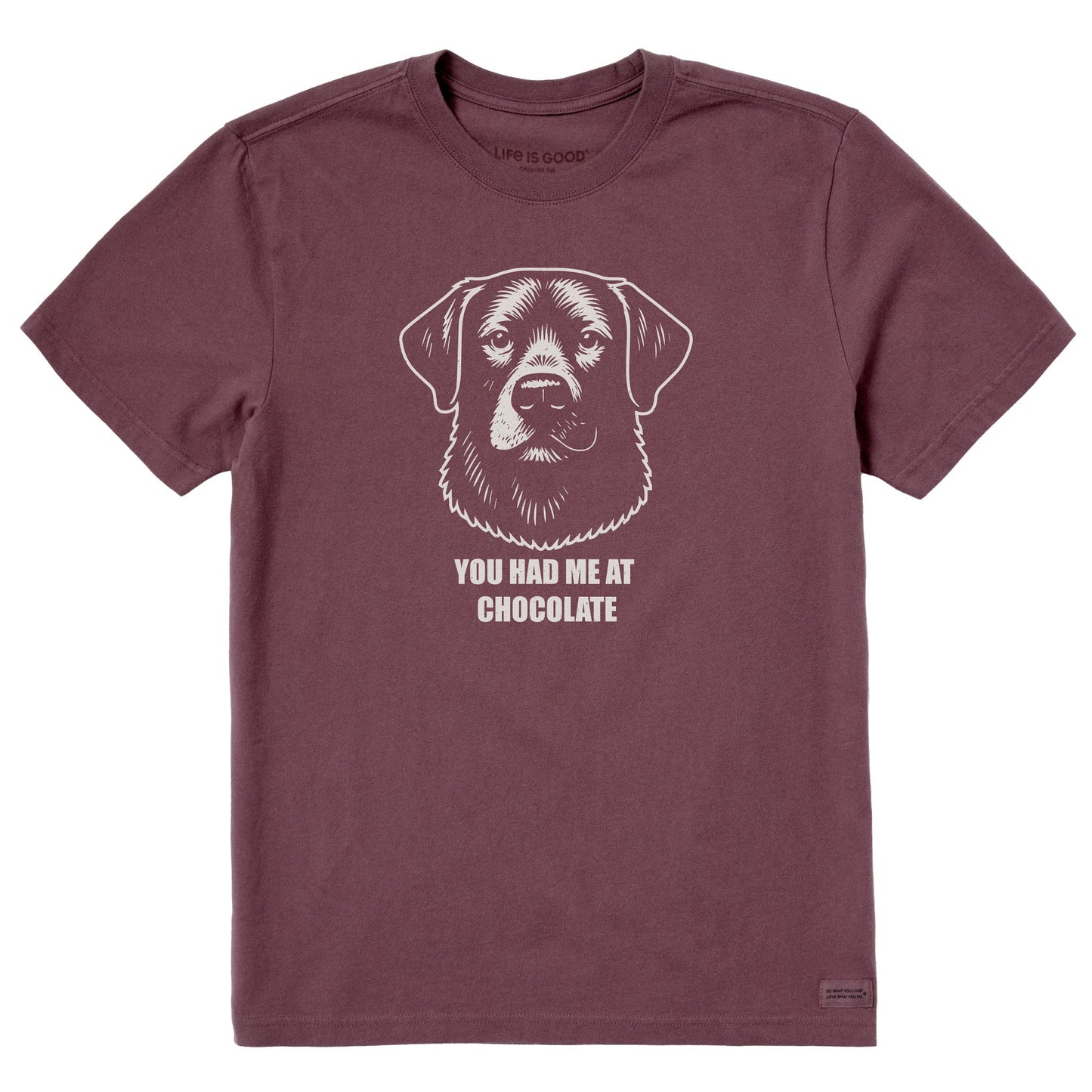 Men's Bert's You Had Me at Chocolate Lab Short Sleeve Crusher Tee