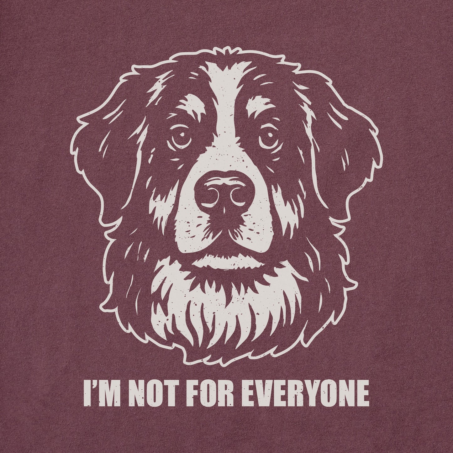 Men's Bert's I'm Not for Everyone Bernese Short Sleeve Crusher Tee