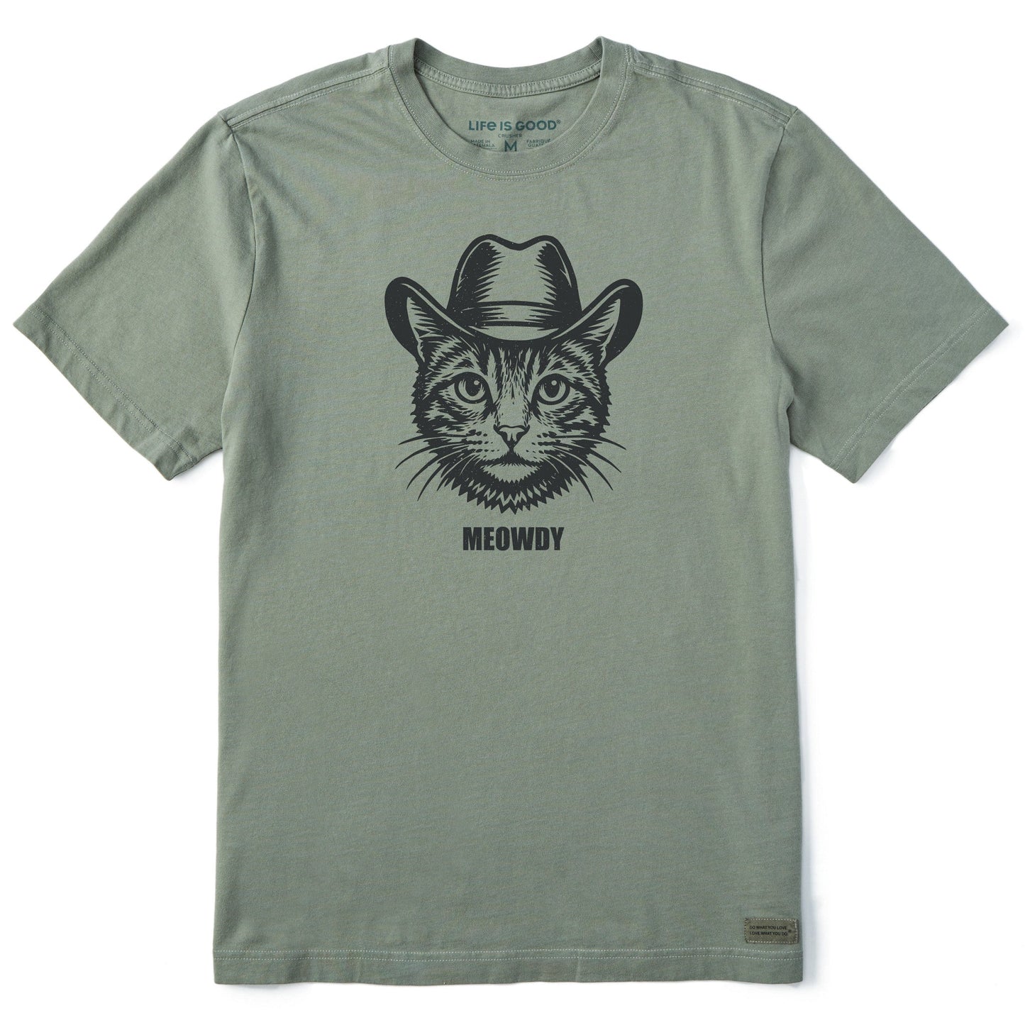 Men's Bert's Meowdy Cat Short Sleeve Crusher Tee