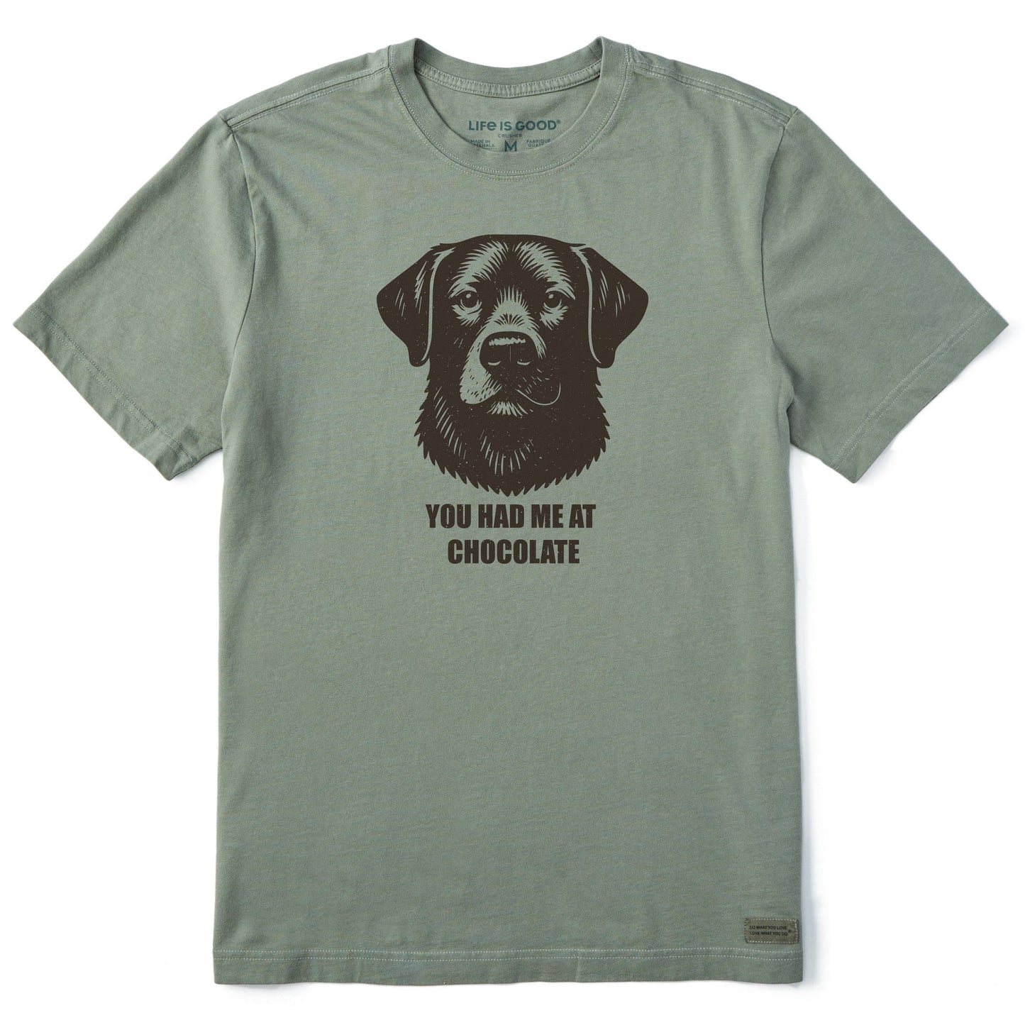 Men's Bert's You Had Me at Chocolate Lab Short Sleeve Crusher Tee