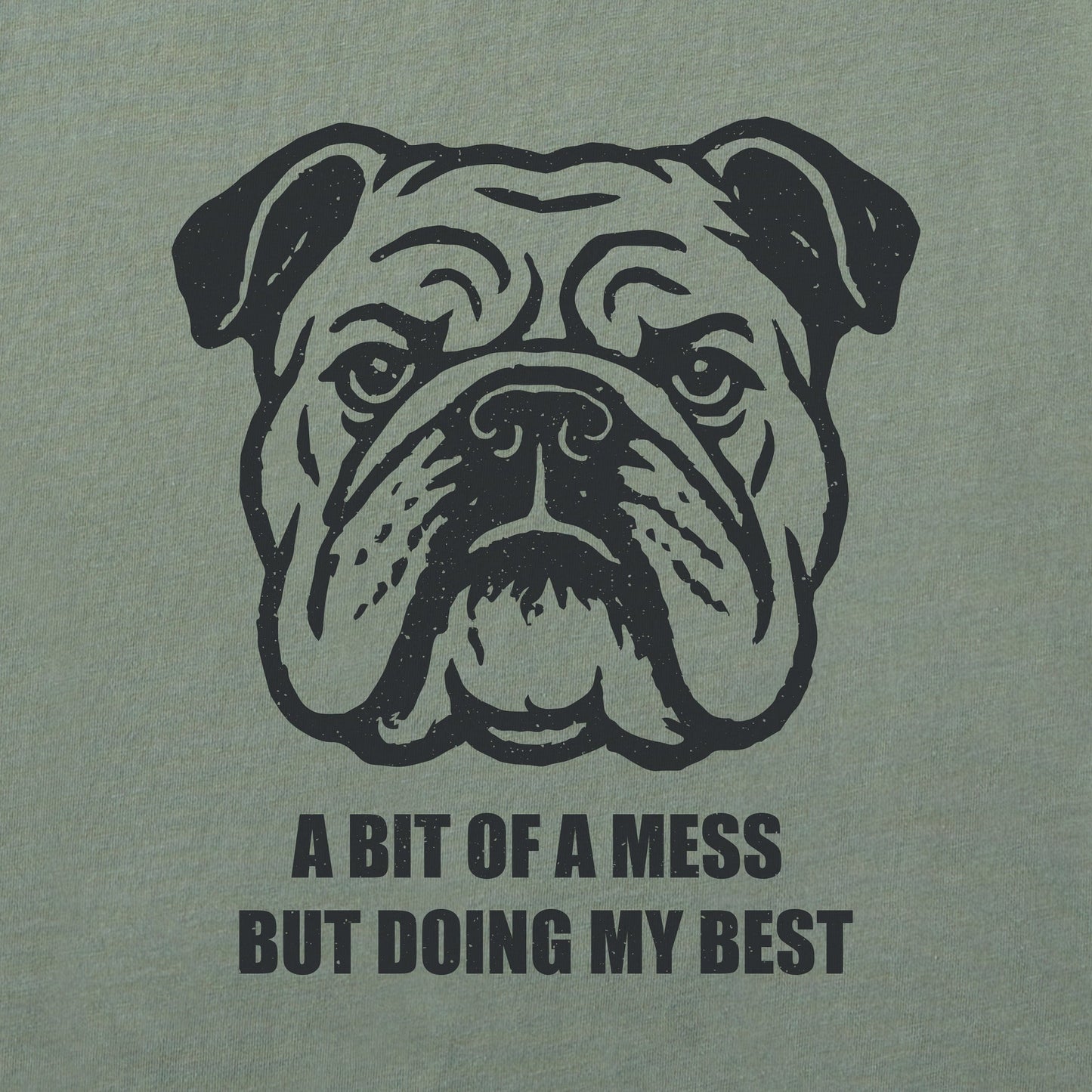 Men's Bert's Bit of a Mess Bulldog Short Sleeve Crusher Tee
