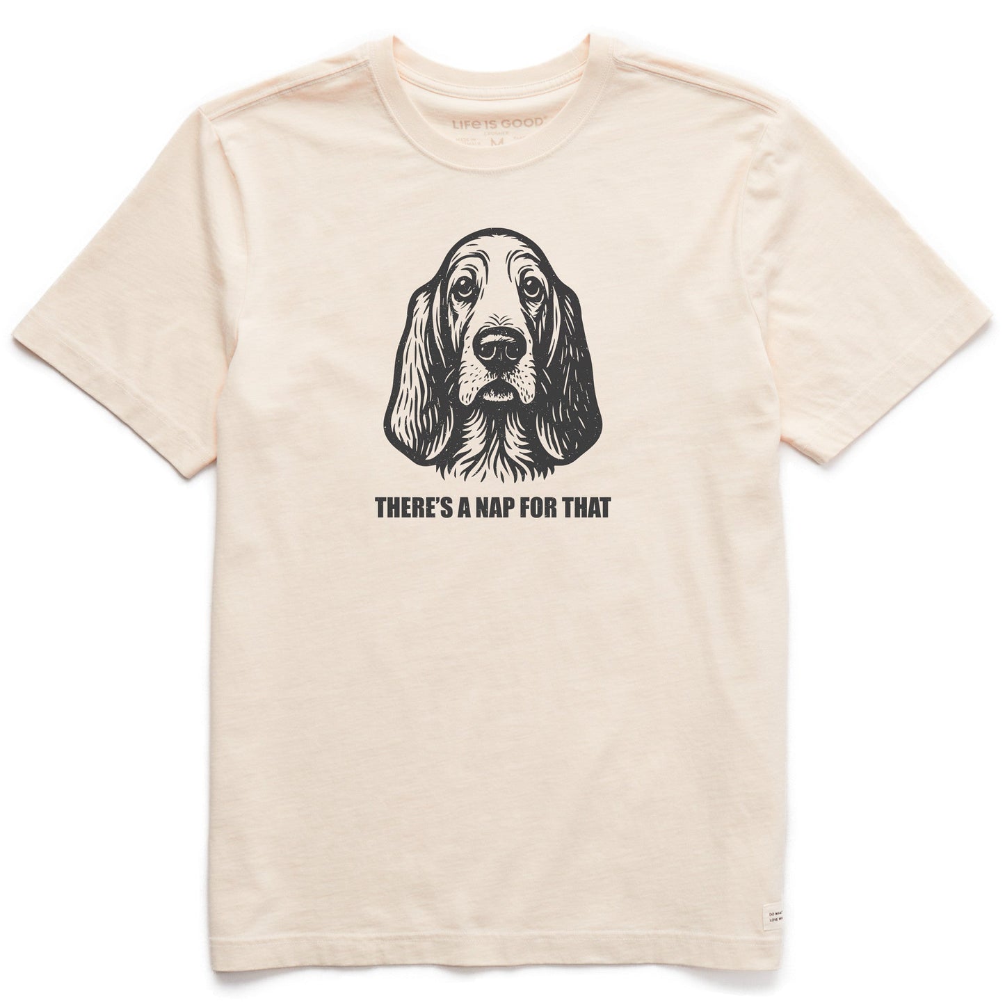 Men's Bert's Nap for That Basset Short Sleeve Crusher Tee