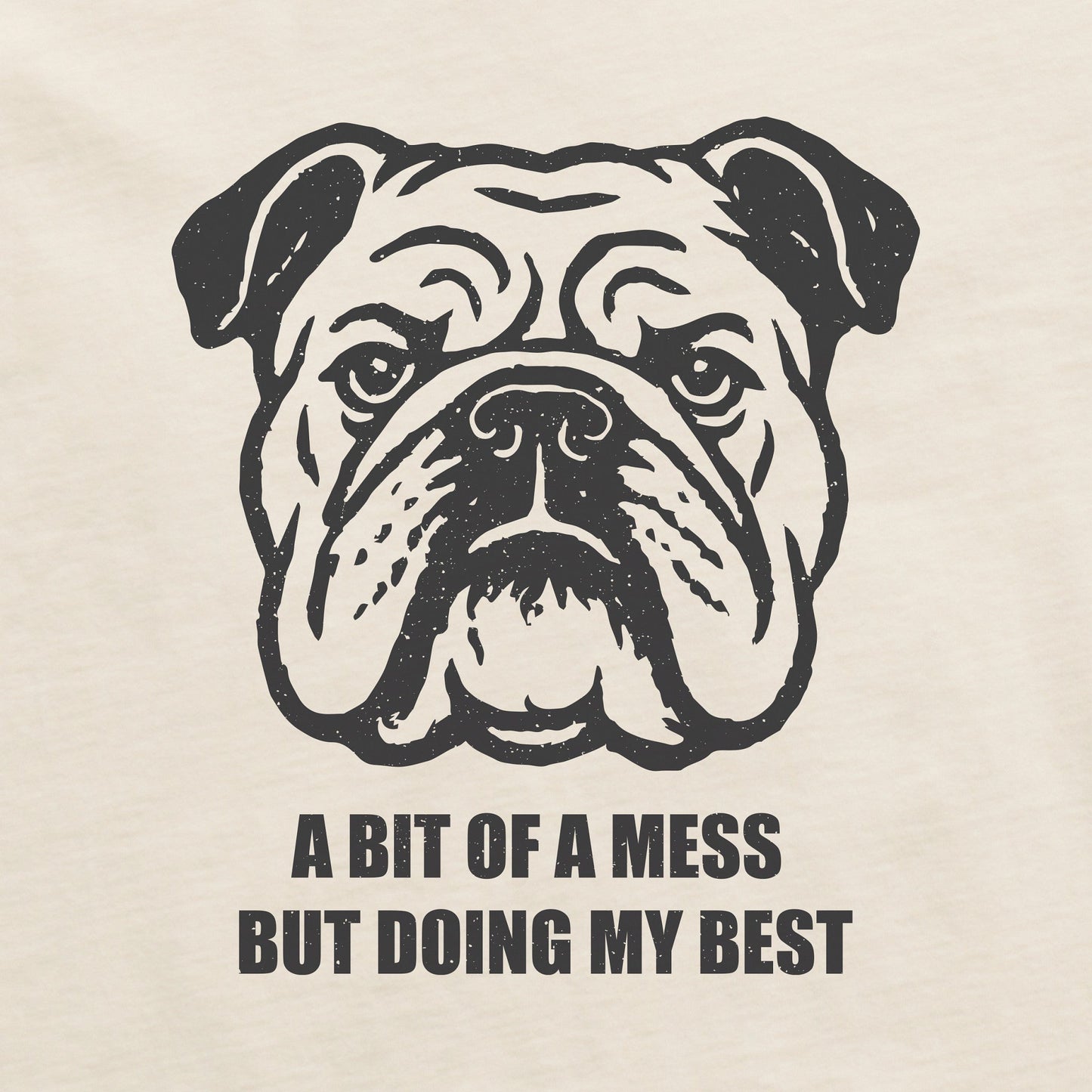Men's Bert's Bit of a Mess Bulldog Short Sleeve Crusher Tee