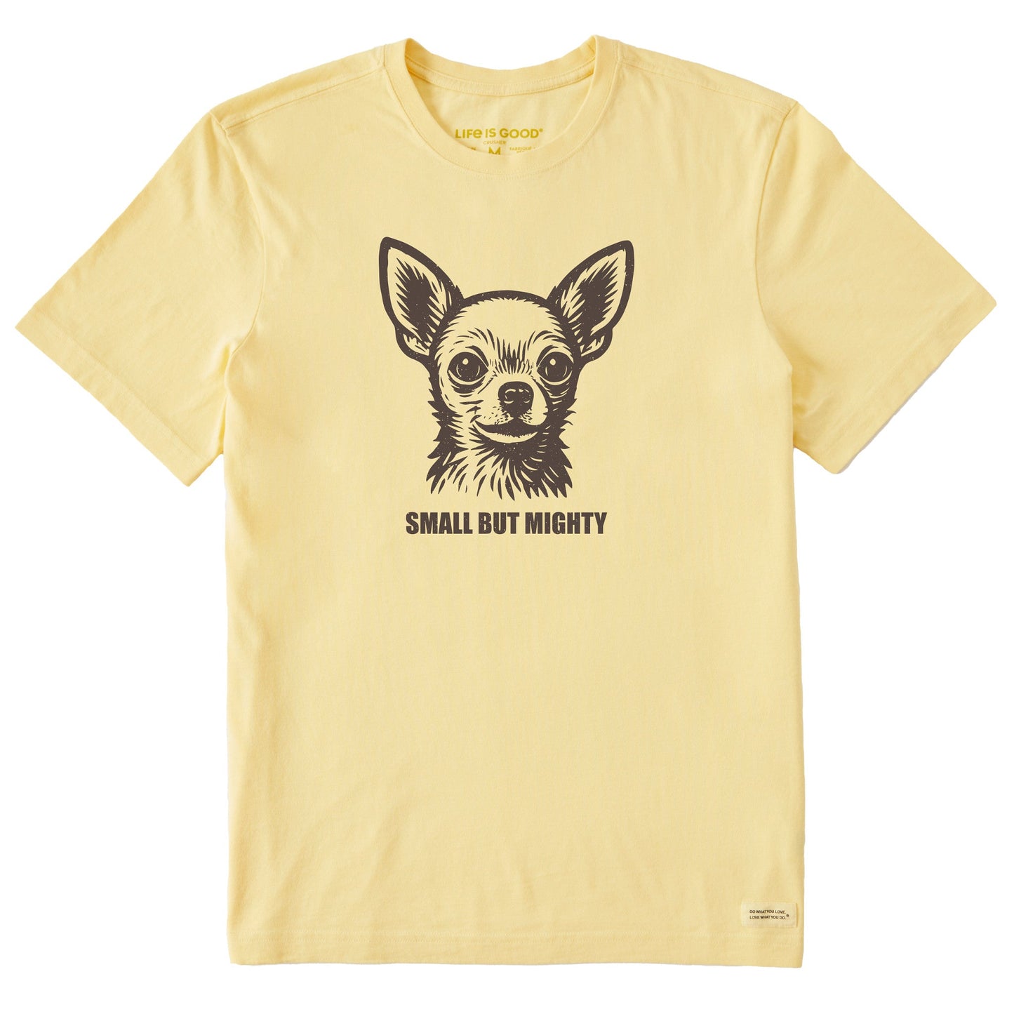 Men's Bert's Small but Might Chihuahua Short Sleeve Crusher Tee