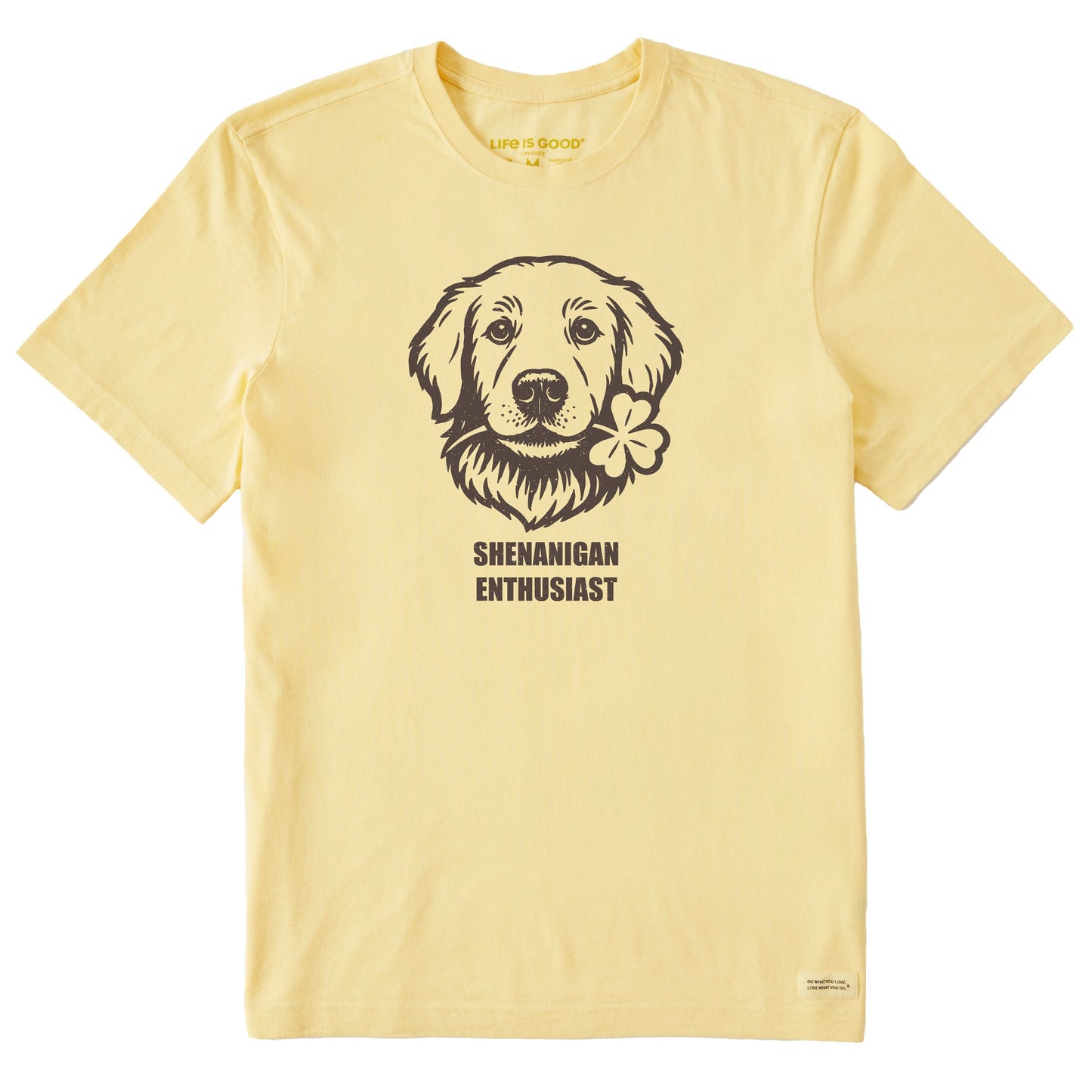 Men's Bert's Shenanigan Enthusiast Golden Short Sleeve Crusher Tee