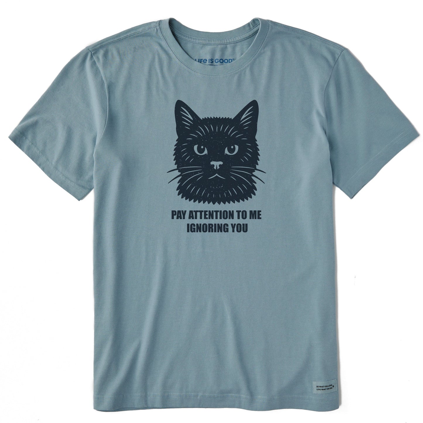 Men's Bert's Ignore You Cat Short Sleeve Crusher Tee