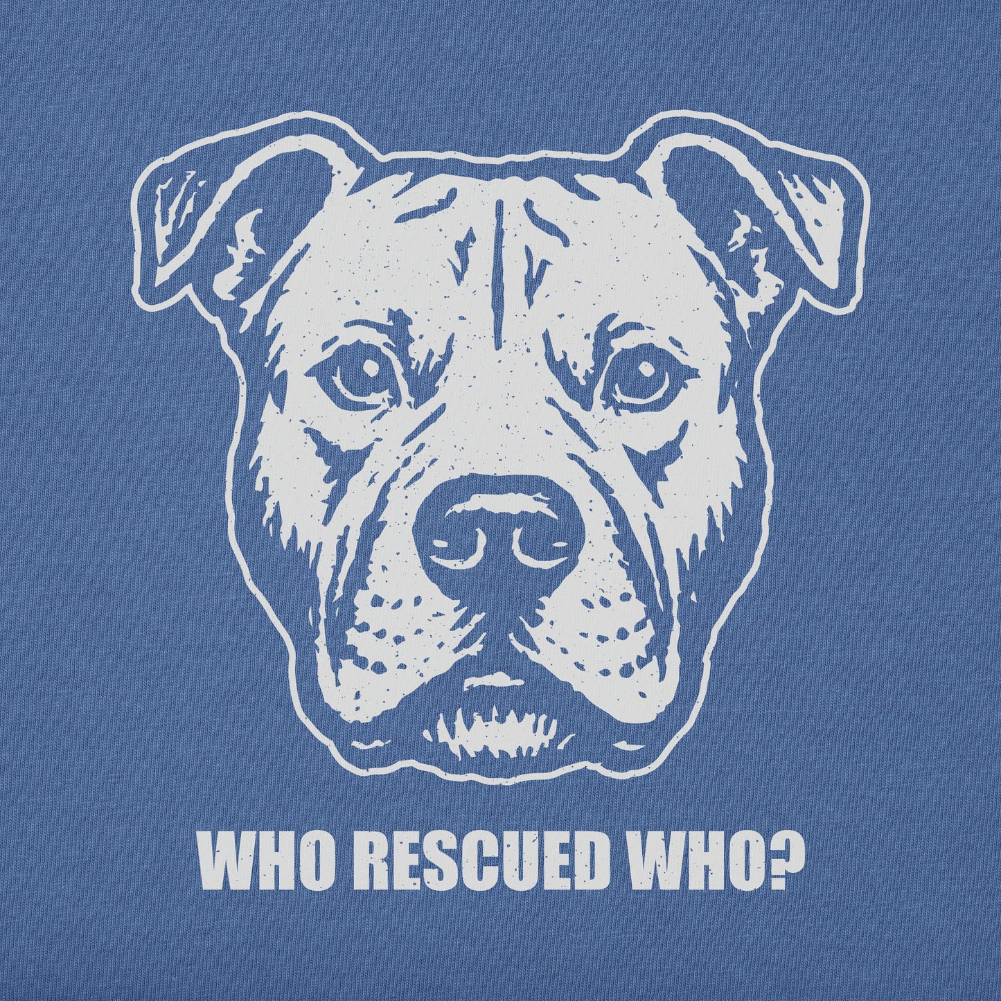 Men's Bert's Who Rescued Who Pit Short Sleeve Crusher Tee