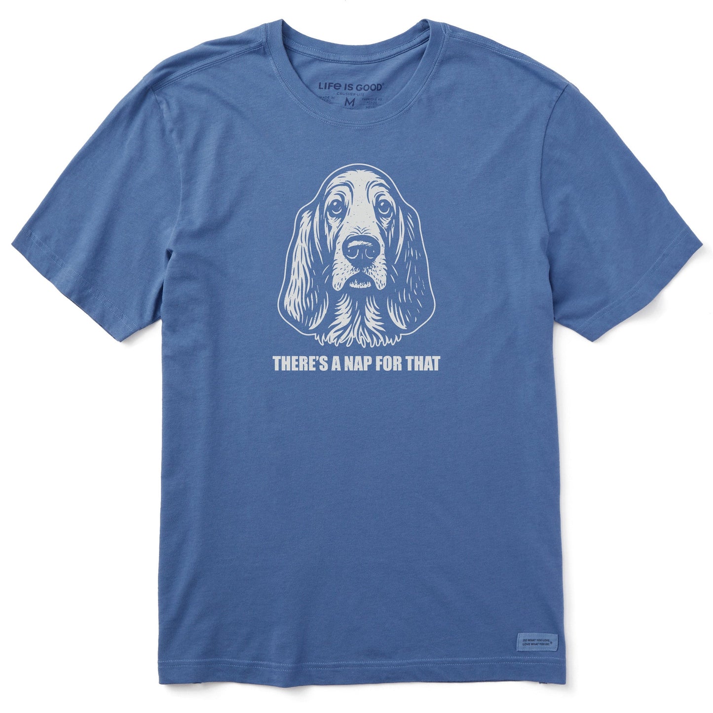 Men's Bert's Nap for That Basset Short Sleeve Crusher Tee