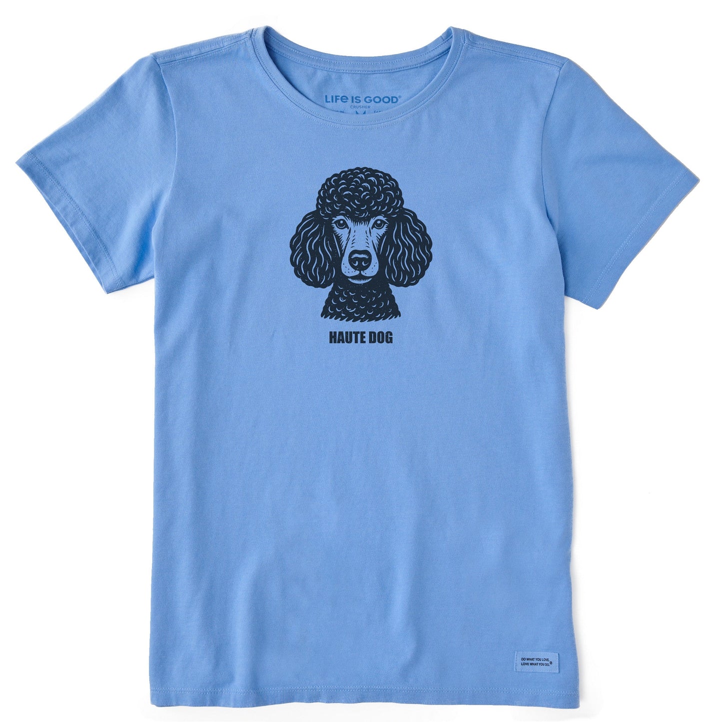 Women's Bert's Haute Dog Poodle Short Sleeve Crusher Tee