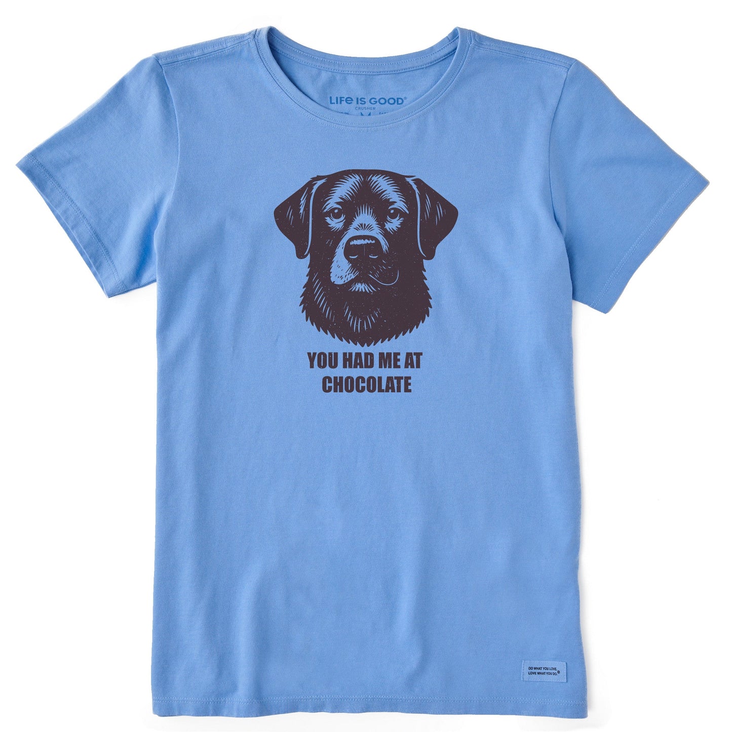Women's Bert's You Had Me at Chocolate Lab Short Sleeve Crusher Tee