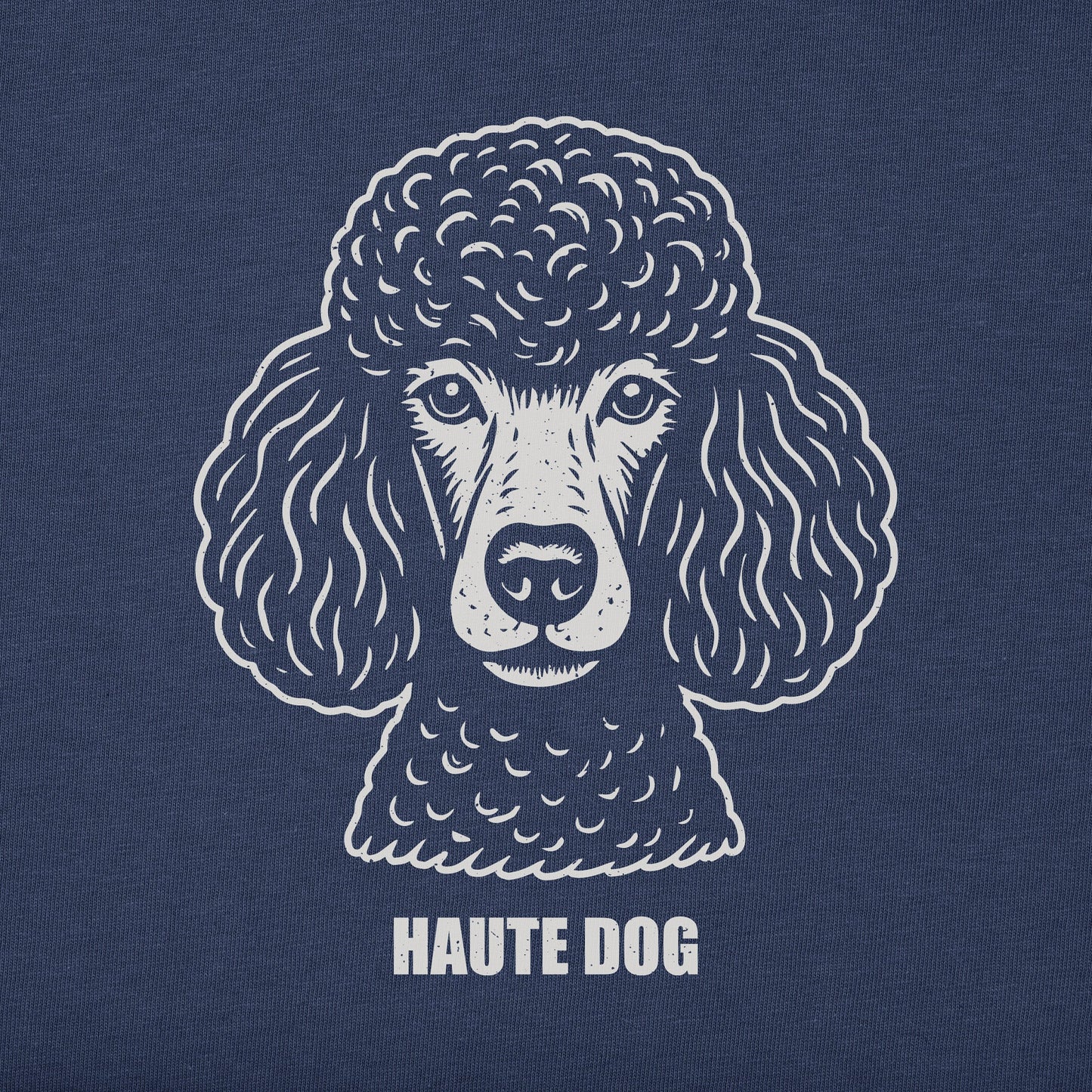 Women's Bert's Haute Dog Poodle Short Sleeve Crusher Tee