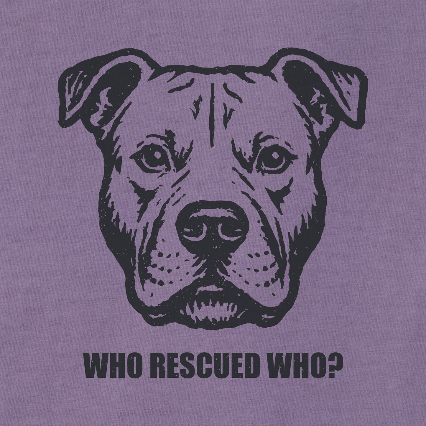 Women's Bert's Who Rescued Who Pit Short Sleeve Crusher Tee