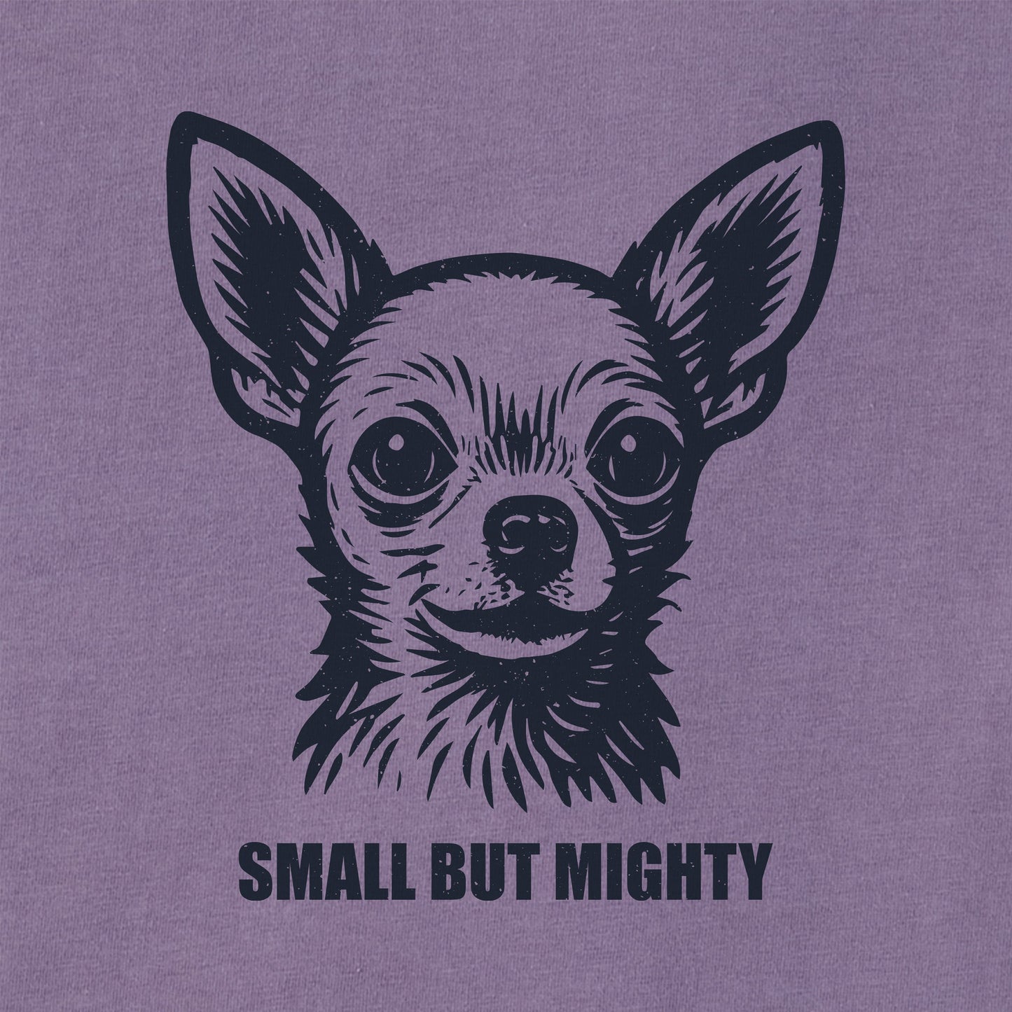 Women's Bert's Small but Might Chihuahua Short Sleeve Crusher Tee