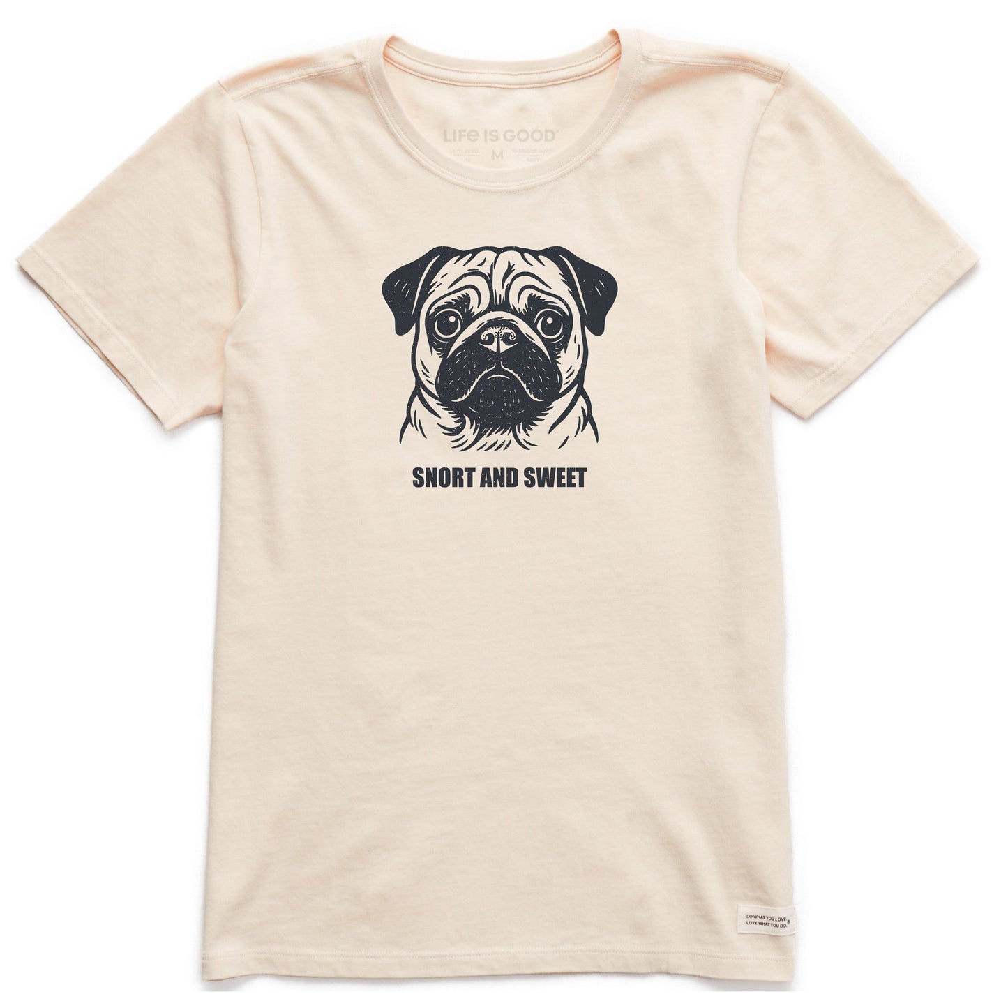 Women's Bert's Snort & Sweet Pug Short Sleeve Crusher Tee