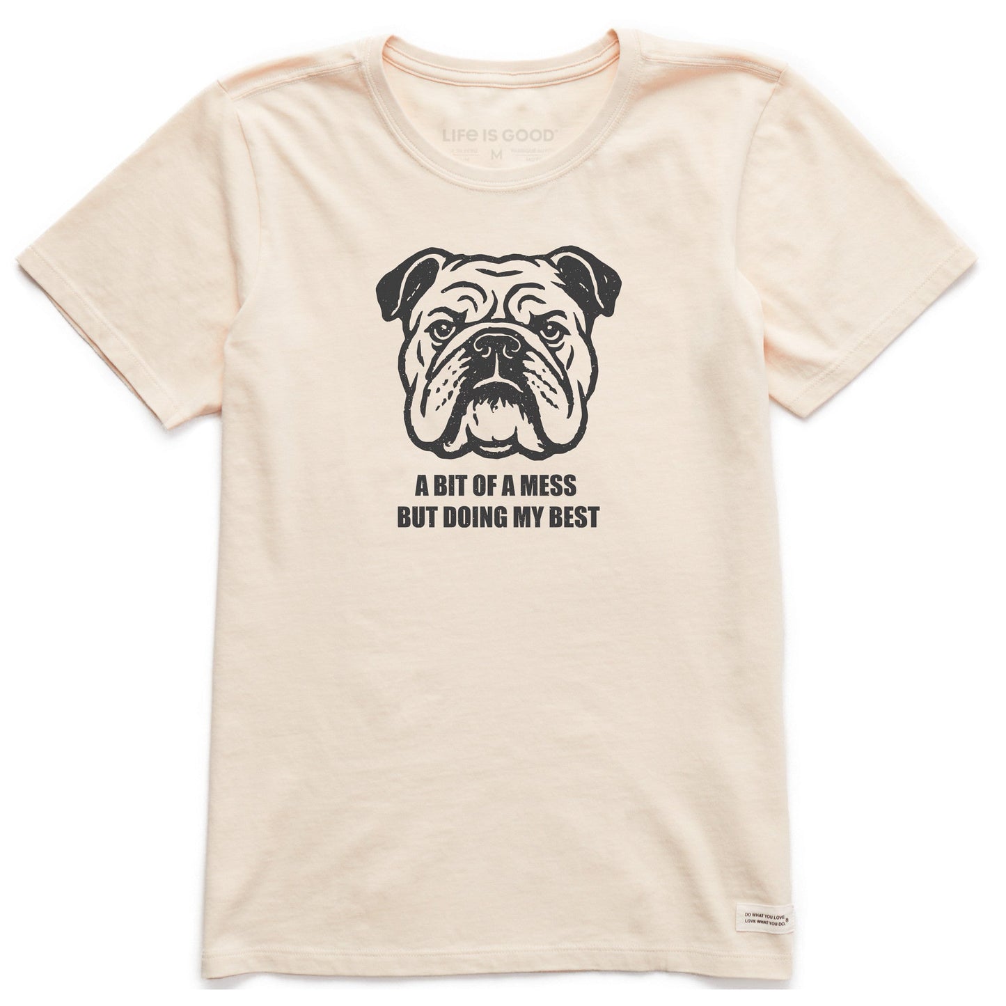 Women's Bert's Bit of a Mess Bulldog Short Sleeve Crusher Tee