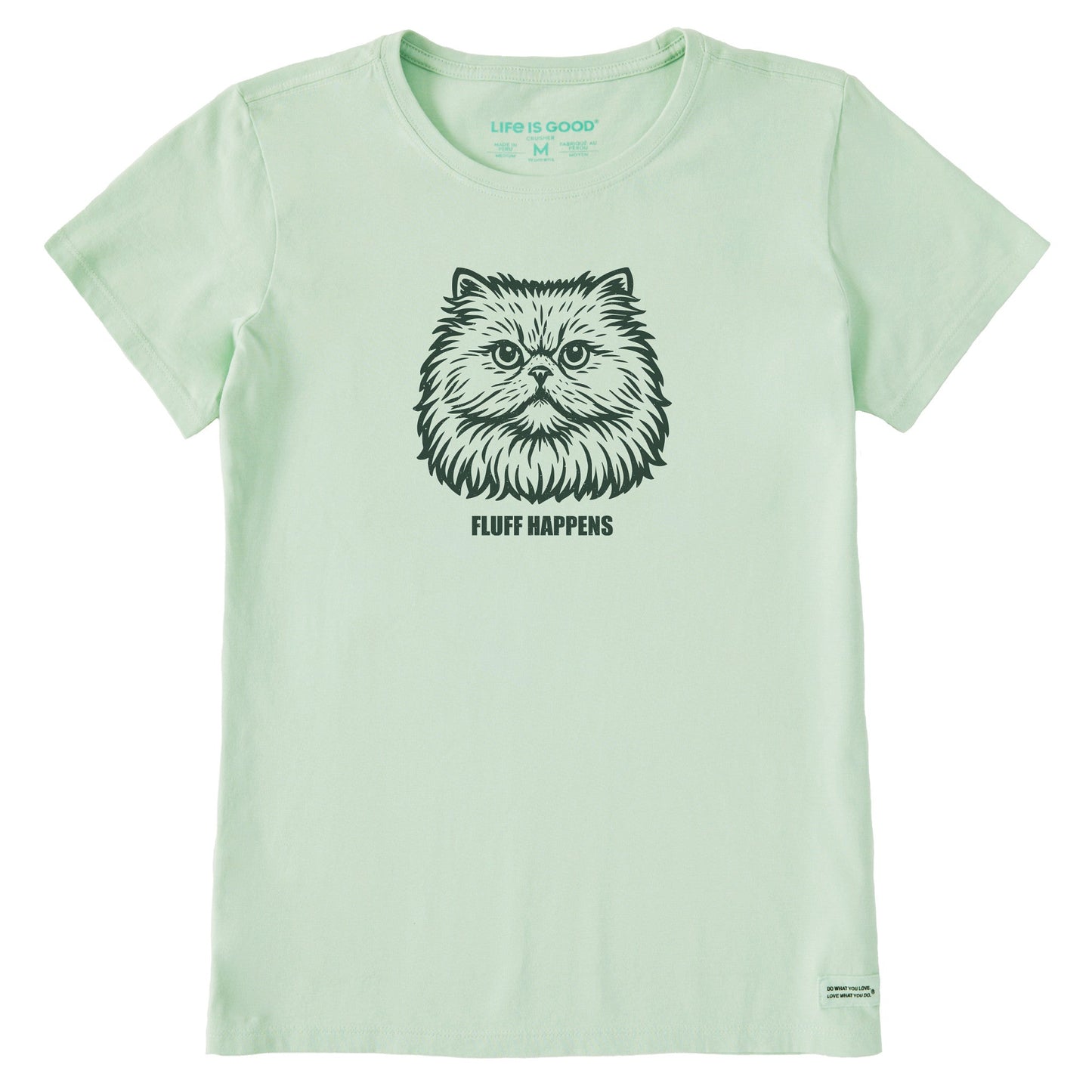 Women's Bert's Fluff Happens Persian Short Sleeve Crusher Tee