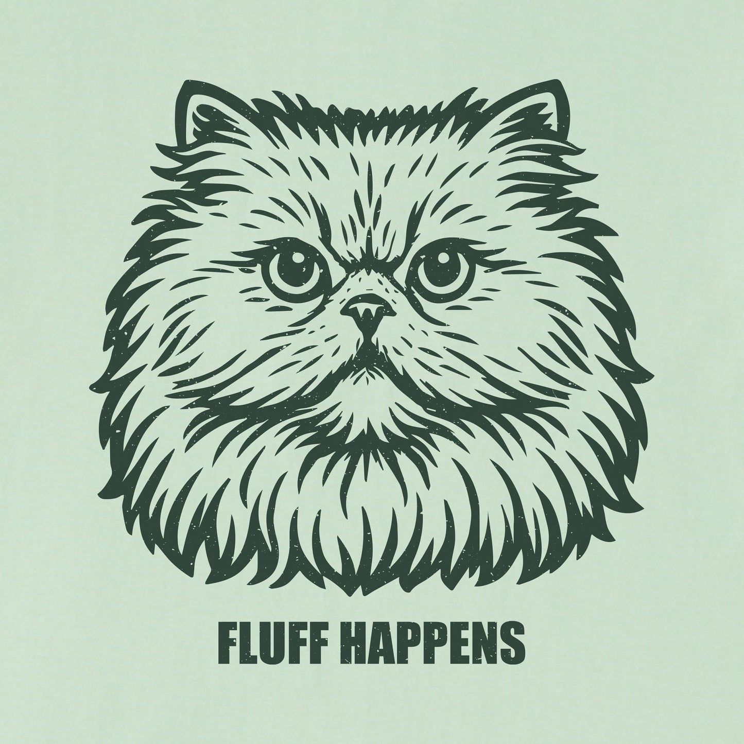 Women's Bert's Fluff Happens Persian Short Sleeve Crusher Tee