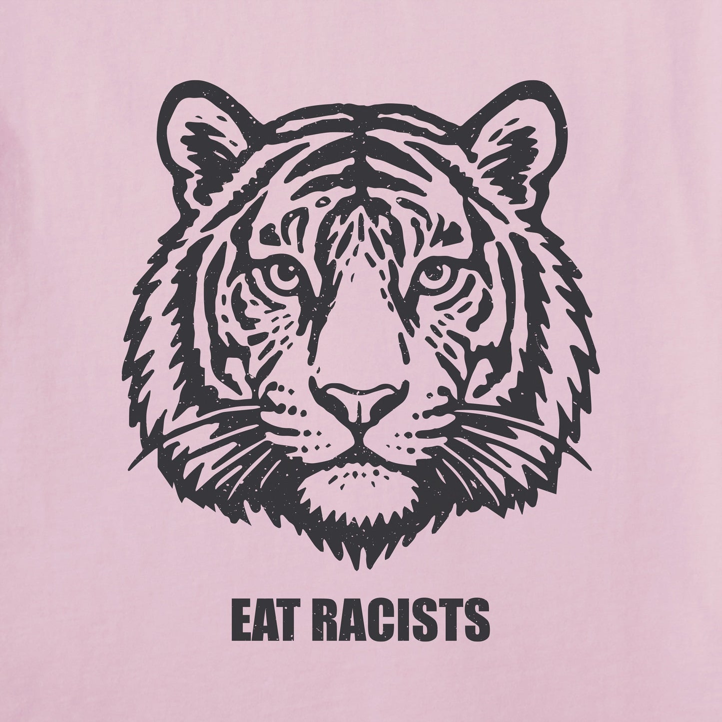 Women's Bert's Eat Racists Tiger Short Sleeve Crusher Tee