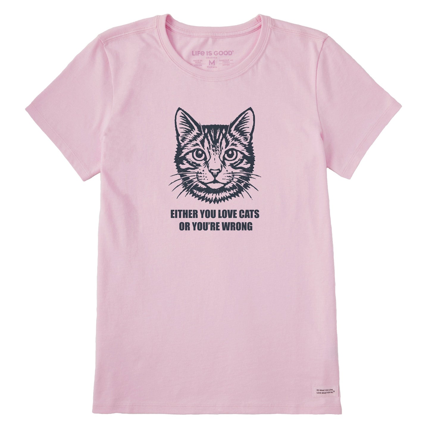 Women's Bert's Love Cats Tabby Short Sleeve Crusher Tee