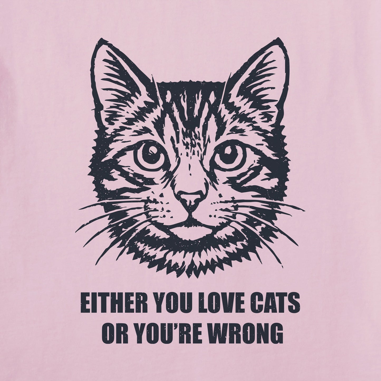 Women's Bert's Love Cats Tabby Short Sleeve Crusher Tee