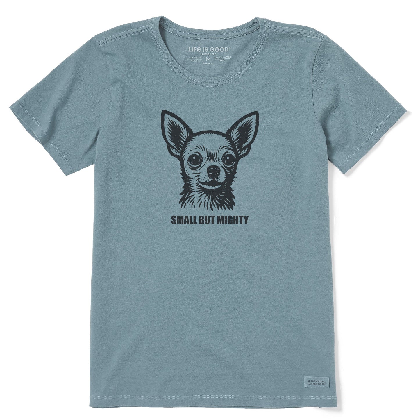 Women's Bert's Small but Might Chihuahua Short Sleeve Crusher Tee