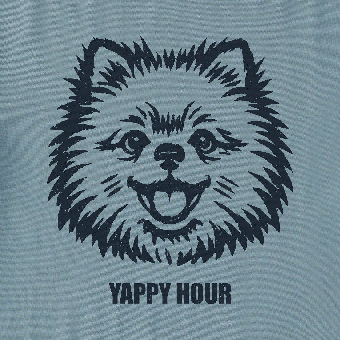 Women's Bert's Yappy Hour Pomeranian Short Sleeve Crusher Tee