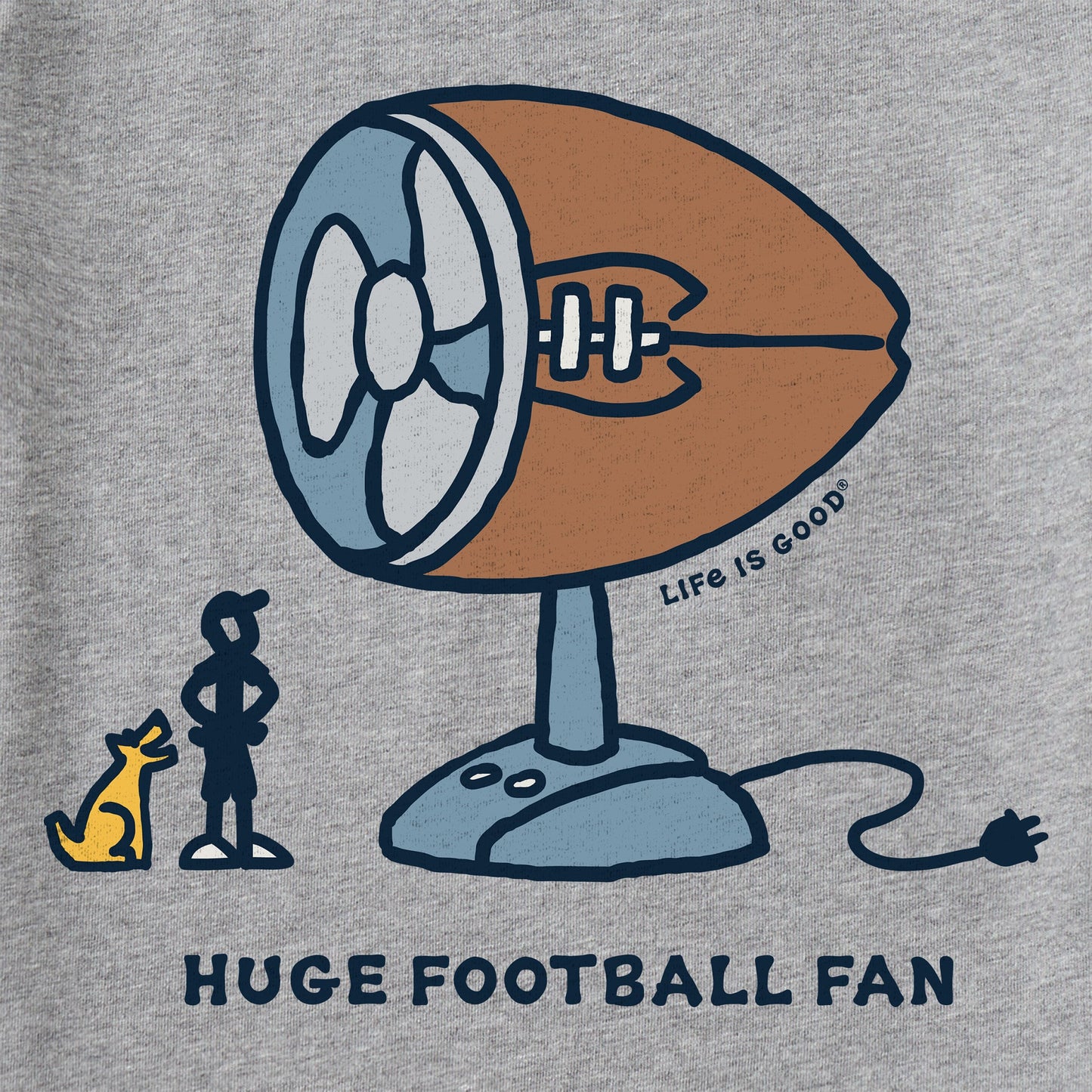 Men's Huge Football Fan Short Sleeve Tee