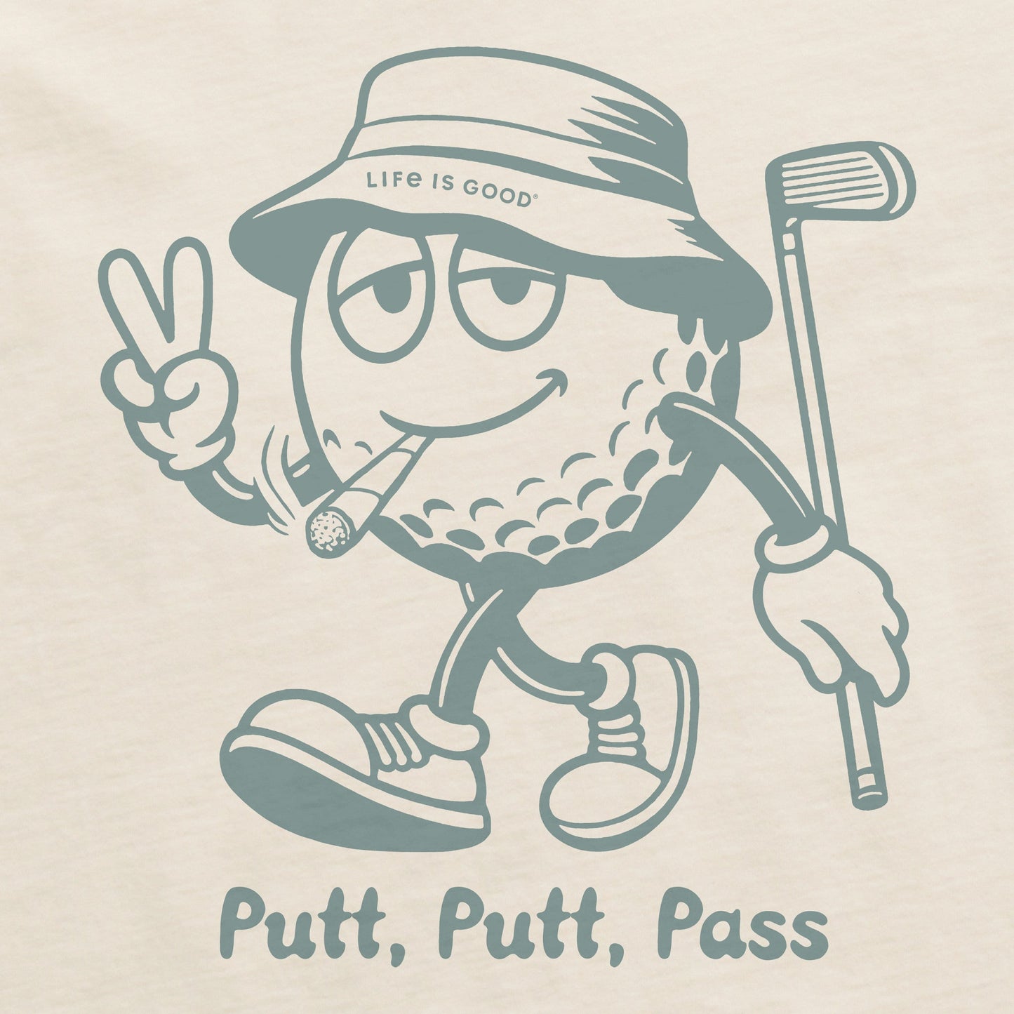Men's Putt, Putt, Pass Short Sleeve Crusher Tee