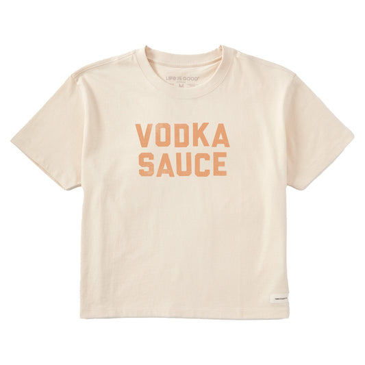 Women's Vodka Sauce Short Sleeve Crusher Boxy Tee