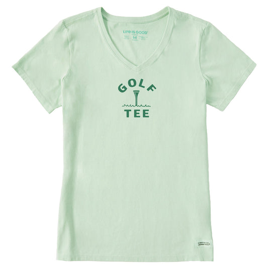 Women's Golf Tee Short Sleeve Crusher Vee
