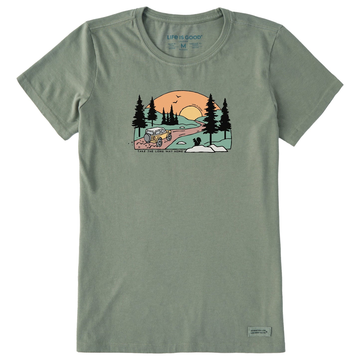 Women's Take the Long Way Home Short Sleeve Crusher Tee