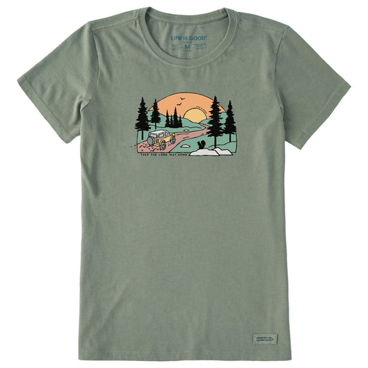 Women's Take the Long Way Home Short Sleeve Crusher Tee