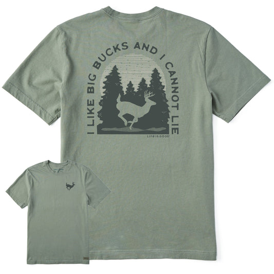 Men's Big Bucks Cannot Lie Short Sleeve Tee