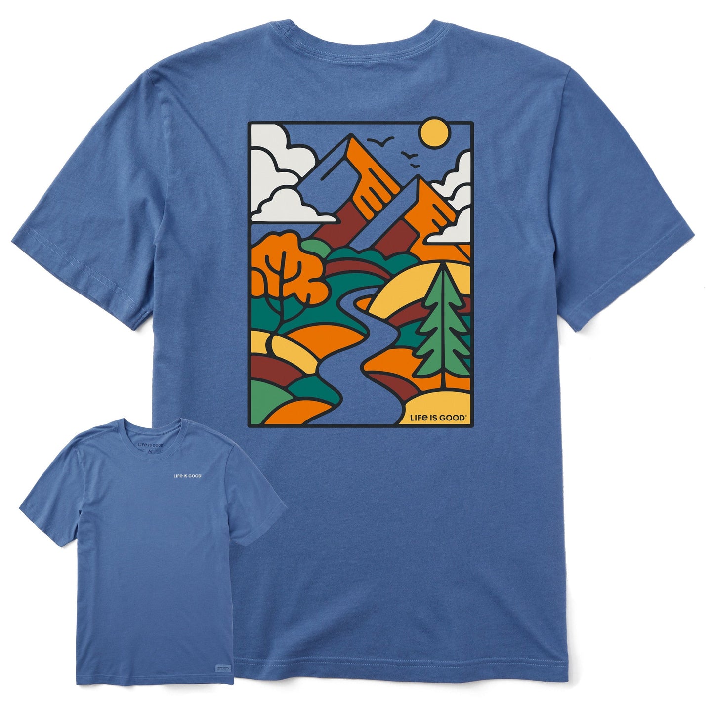 Men's What a Mountain Scene Short Sleeve Tee