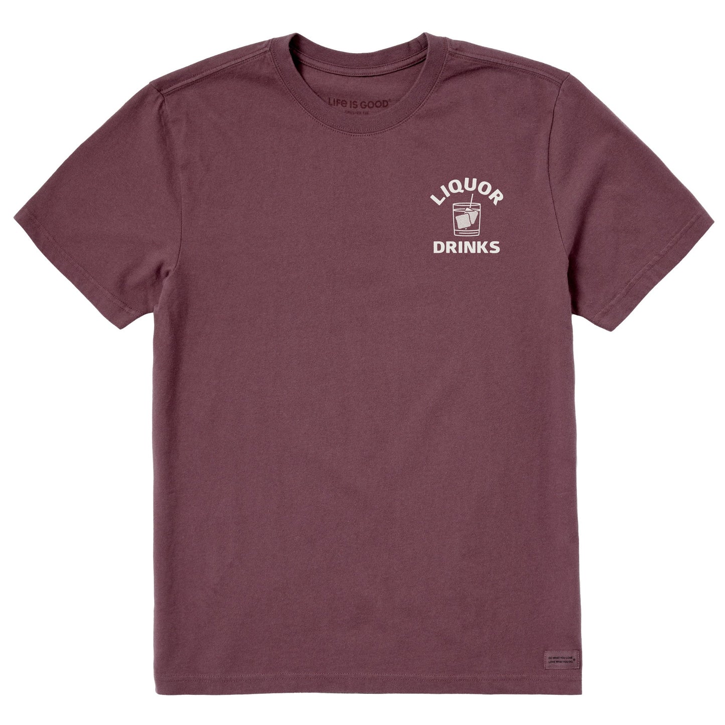 Men's Liquor Drinks Short Sleeve Crusher Tee